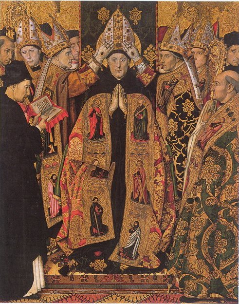 Detall de la consagració de Sant Agustí