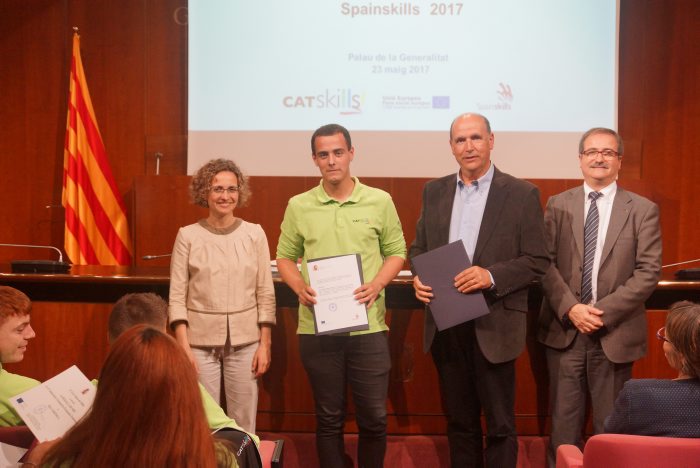 SPAINSKILLS Consellera amb el Marc Barberà i Jordi Tuset Director